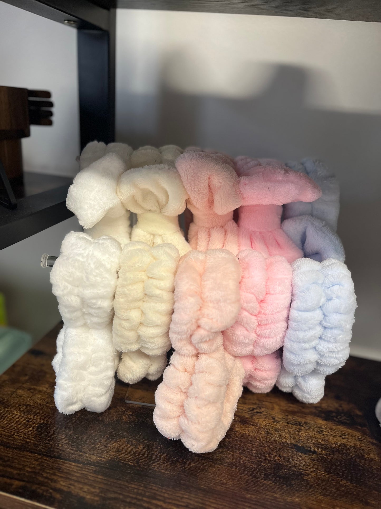 Plush Beauty Spa Set - Head Band and Cuffs