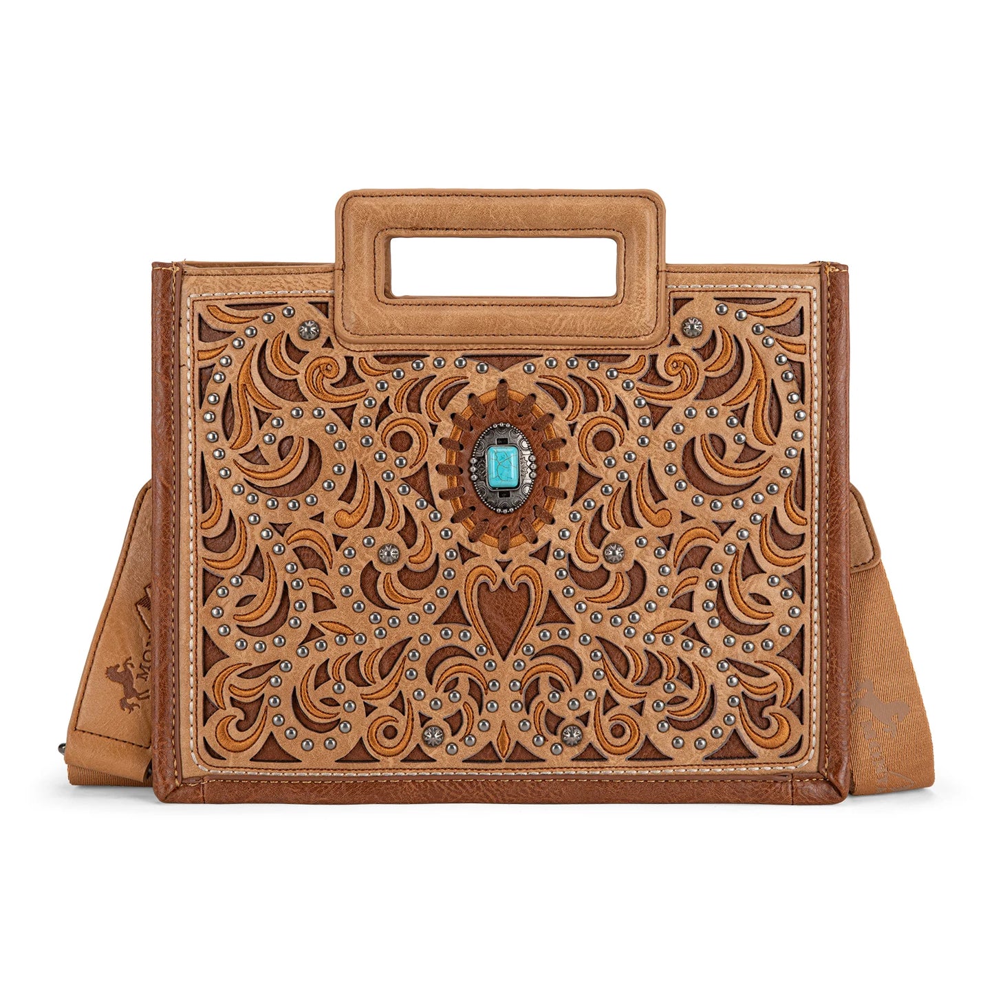 Montana West Cut-Out Embroidered Collection Tote/Crossbody