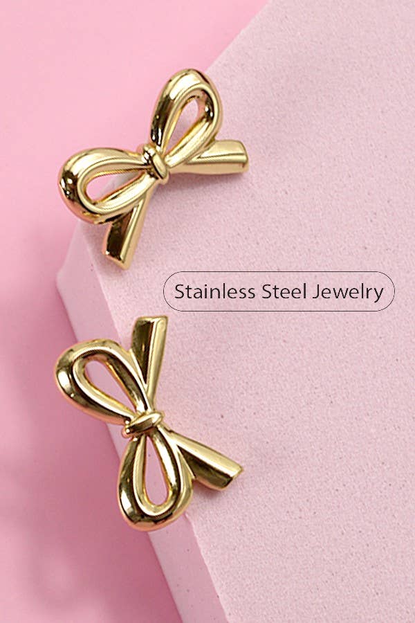 BOW STUD EARRINGS